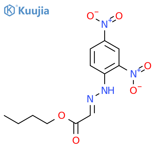 Acetic acid, [(2,4-dinitrophenyl)hydrazono]-, butyl ester structure
