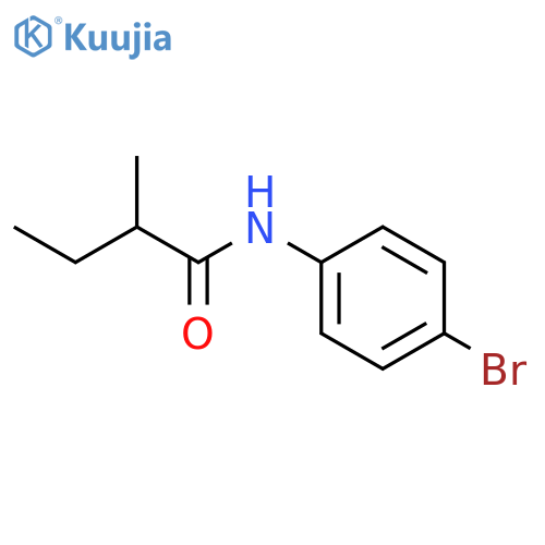 N-(4-bromophenyl)-2-methylbutanamide structure