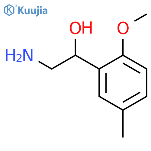 2-amino-1-(2-methoxy-5-methylphenyl)ethan-1-ol structure