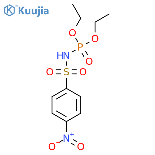 N-(Diethoxyphosphoryl)-4-nitrobenzene-1-sulfonamide structure