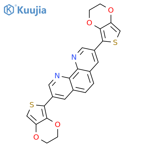 3,8-Bis(2,3-dihydrothieno[3,4-b][1,4]dioxin-5-yl)-1,10-phenanthroline structure
