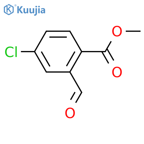 Methyl 4-chloro-2-formylbenzoate structure