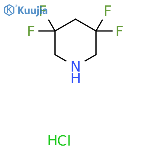 3,3,5,5-tetrafluoropiperidine;hydrochloride structure