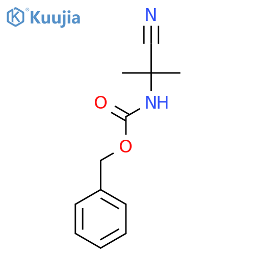 benzyl N-(1-cyano-1-methylethyl)carbamate structure