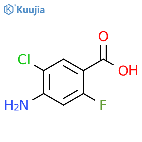 4-amino-5-chloro-2-fluorobenzoic acid structure