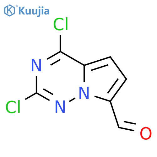 2,4-Dichloropyrrolo[2,1-f][1,2,4]triazine-7-carbaldehyde structure