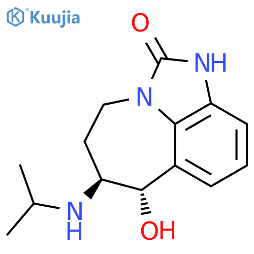 Imidazo[4,5,1-jk][1]benzazepin-2(1H)-one, 4,5,6,7-tetrahydro-7-hydroxy-6-[(1-methylethyl)amino]-, (6S,7S)- structure