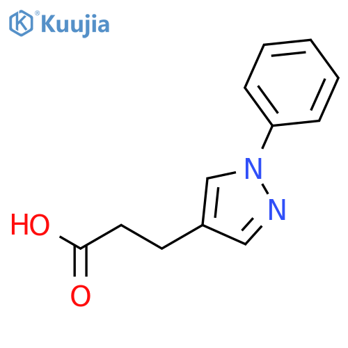 3-(1-Phenyl-1H-pyrazol-4-yl)propanoic Acid structure