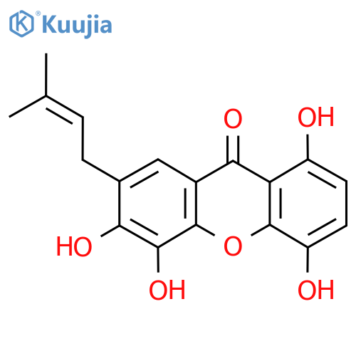 1,4,5,6-Tetrahydroxy-7-(3-methylbut-2-en-1-yl)-9H-xanthen-9-one structure