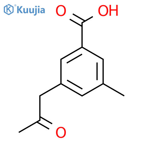 3-Methyl-5-(2-oxopropyl)benzoic acid structure