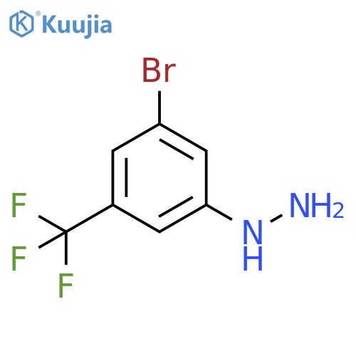 3-bromo-5-(trifluoromethyl)phenylhydrazine structure