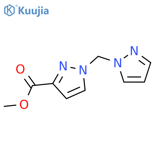 methyl 1-(1H-pyrazol-1-yl)methyl-1H-pyrazole-3-carboxylate structure
