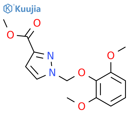 methyl 1-(2,6-dimethoxyphenoxy)methyl-1H-pyrazole-3-carboxylate structure