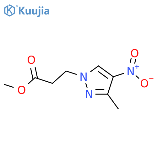 methyl 3-(3-methyl-4-nitro-1H-pyrazol-1-yl)propanoate structure
