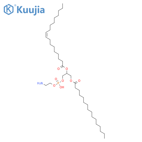 9-Octadecenoic acid(9Z)-,1-[[[(2-aminoethoxy)hydroxyphosphinyl]oxy]methyl]-2-[(1-oxohexadecyl)oxy]ethylester structure