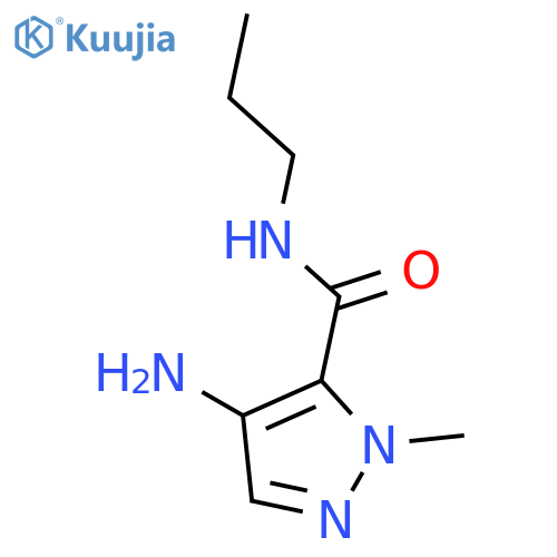 4-Amino-1-methyl-N-propyl-1H-pyrazole-5-carboxamide structure