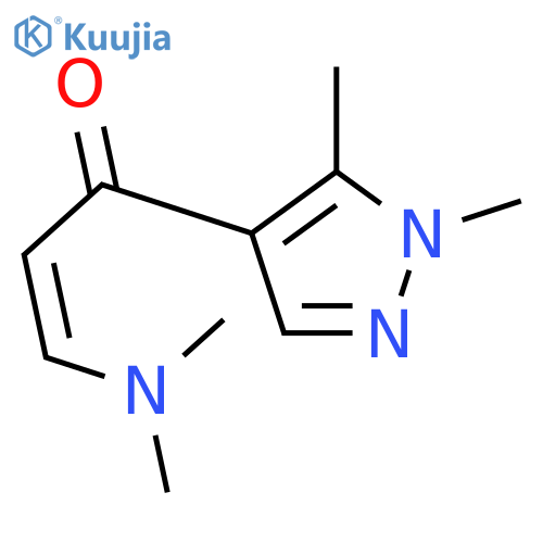 1-(1,5-dimethyl-1H-pyrazol-4-yl)-3-(dimethylamino)prop-2-en-1-one structure