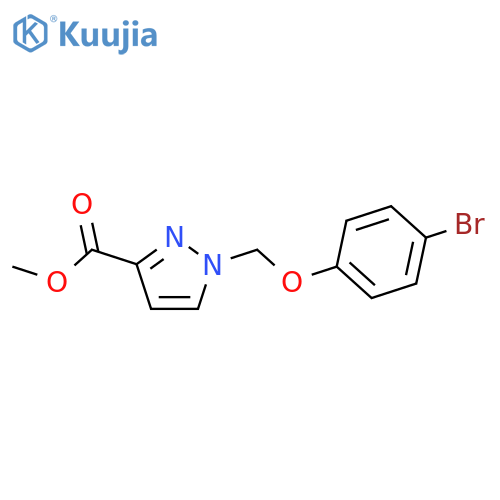 methyl 1-(4-bromophenoxy)methyl-1H-pyrazole-3-carboxylate structure