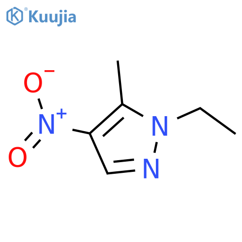 1-Ethyl-5-methyl-4-nitro-1H-pyrazole structure