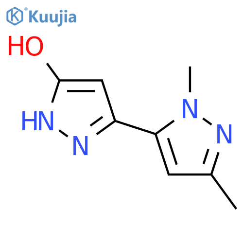 3-(1,3-dimethyl-1H-pyrazol-5-yl)-1H-pyrazol-5-ol structure