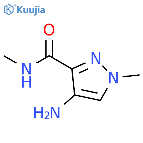 4-Amino-N,1-dimethyl-1H-pyrazole-3-carboxamide structure