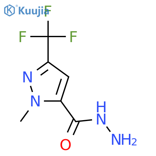 1-methyl-3-(trifluoromethyl)-1H-pyrazole-5-carbohydrazide structure