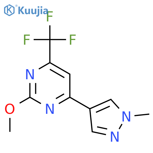 2-Methoxy-4-(1-methyl-1H-pyrazol-4-yl)-6-(trifluoromethyl)pyrimidine structure