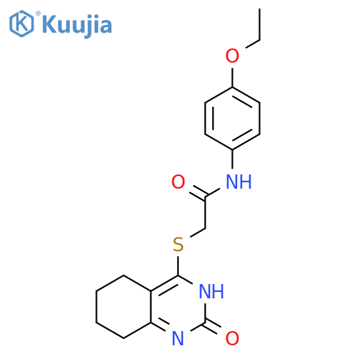 N-(4-ethoxyphenyl)-2-[(2-oxo-1,2,5,6,7,8-hexahydroquinazolin-4-yl)sulfanyl]acetamide structure