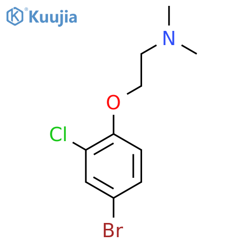 2-(4-Bromo-2-chlorophenoxy)-N,N-dimethylethanamine structure