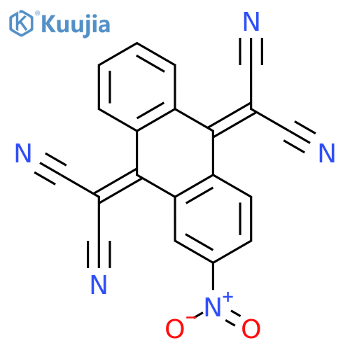 Propanedinitrile, 2,2'-(2-nitro-9,10-anthracenediylidene)bis- structure