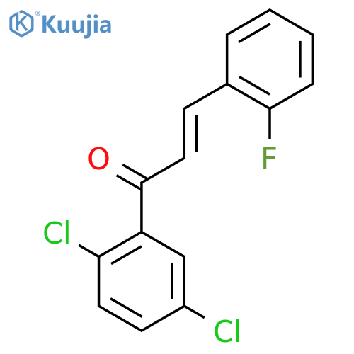 (2E)-1-(2,5-Dichlorophenyl)-3-(2-fluorophenyl)prop-2-en-1-one structure