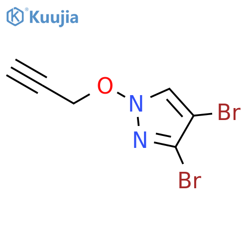 1H-Pyrazole, 3,4-dibromo-1-(2-propynyloxy)- structure