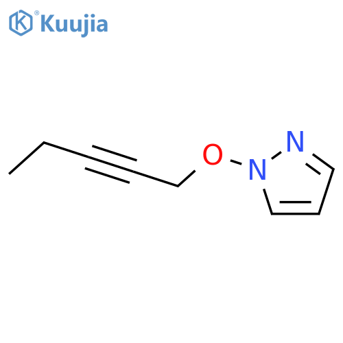 1H-Pyrazole, 1-(2-pentynyloxy)- structure
