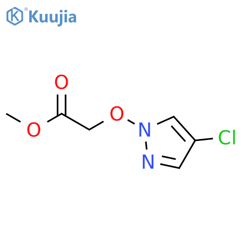 Acetic acid, [(4-chloro-1H-pyrazol-1-yl)oxy]-, methyl ester structure