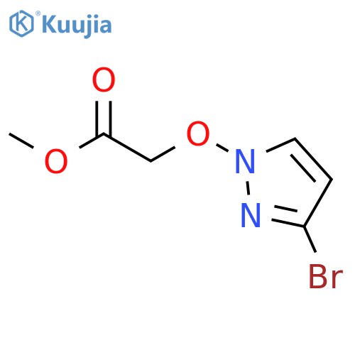 Acetic acid, [(3-bromo-1H-pyrazol-1-yl)oxy]-, methyl ester structure