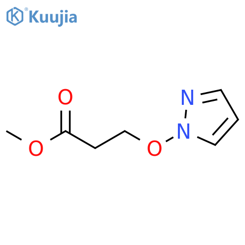 Propanoic acid, 3-(1H-pyrazol-1-yloxy)-, methyl ester structure