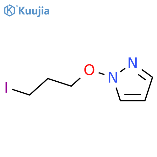 1H-Pyrazole, 1-(3-iodopropoxy)- structure