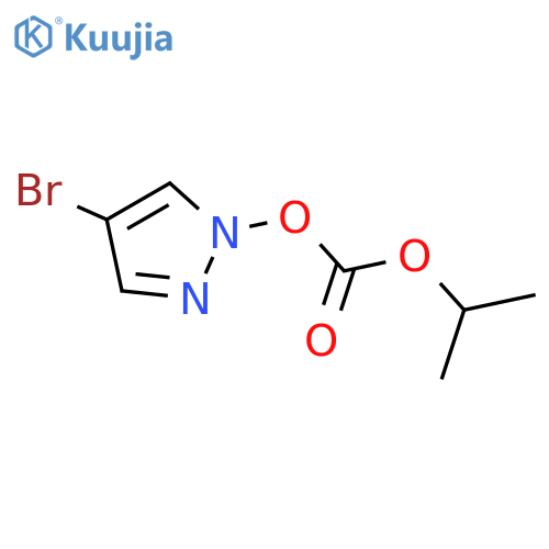 1H-Pyrazole, 4-bromo-1-[[(1-methylethoxy)carbonyl]oxy]- structure