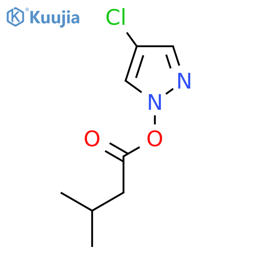 1H-Pyrazole, 4-chloro-1-(3-methyl-1-oxobutoxy)- structure
