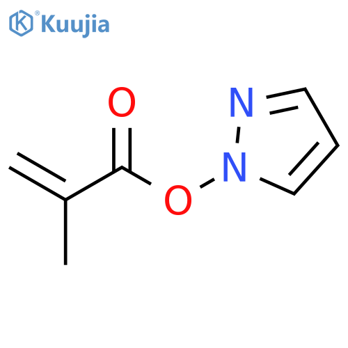 1H-Pyrazole, 1-[(2-methyl-1-oxo-2-propenyl)oxy]- structure