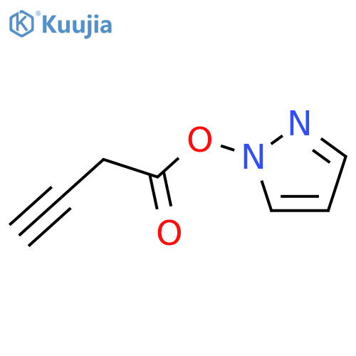 1H-Pyrazole, 1-[(1-oxo-3-butynyl)oxy]- structure