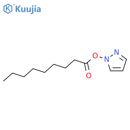 1H-Pyrazole, 1-[(1-oxononyl)oxy]- structure
