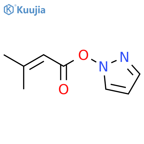 1H-Pyrazole, 1-[(3-methyl-1-oxo-2-butenyl)oxy]- structure