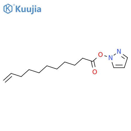 1H-Pyrazole, 1-[(1-oxo-10-undecenyl)oxy]- structure