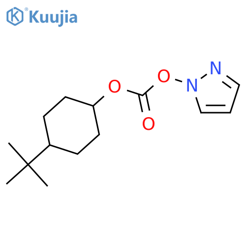 1H-Pyrazole, 1-[[[[4-(1,1-dimethylethyl)cyclohexyl]oxy]carbonyl]oxy]- structure