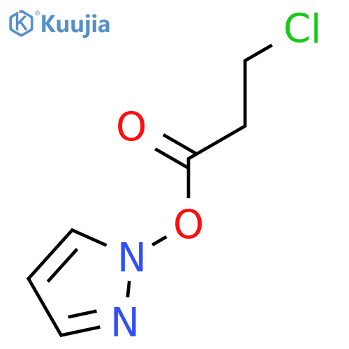 1H-Pyrazole, 1-(3-chloro-1-oxopropoxy)- structure