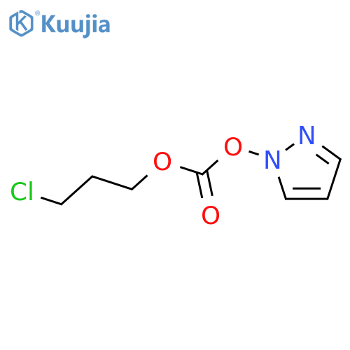 1H-Pyrazole, 1-[[(3-chloropropoxy)carbonyl]oxy]- structure