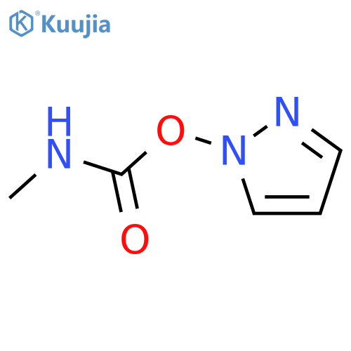 1H-Pyrazole, 1-[[(methylamino)carbonyl]oxy]- structure