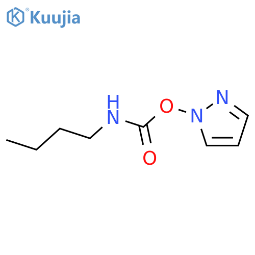 1H-Pyrazole, 1-[[(butylamino)carbonyl]oxy]- structure