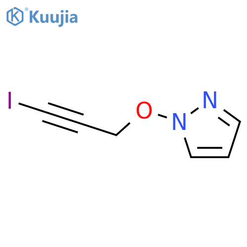 1H-PYRAZOLE, 1-[(3-IODO-2-PROPYNYL)OXY]- structure